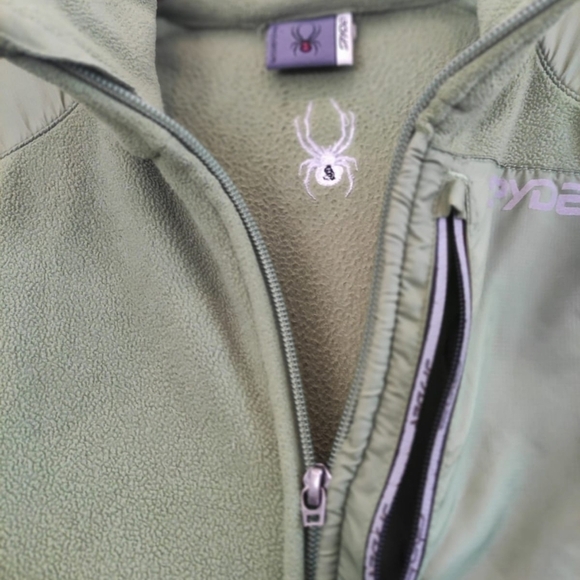 Vintage Spyder Full Zip Front Fleece Jacket Size Medium Vintage - Picture 6 of 14